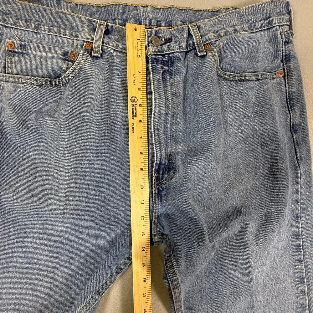 Levis 505‎ Regular Fit Straight Leg Mens Denim Jeans Blue W40 L32 Medium Wash